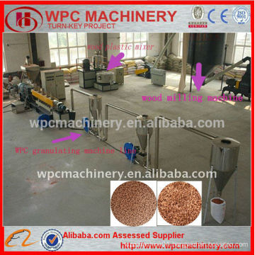 High speed parallel twin screw WPC pellets production machine line